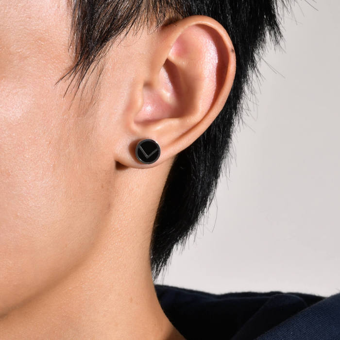 Wholesale Stainless Steel Personalized Enamel Stud Earring