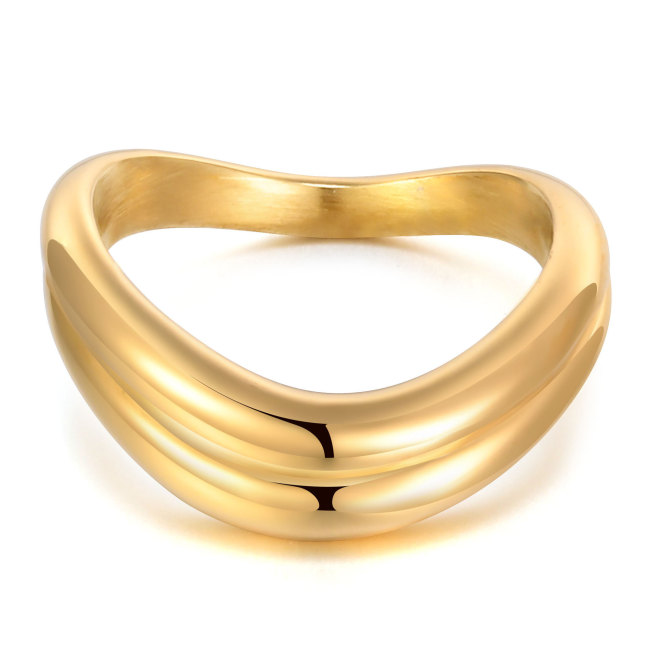Wholesale Stainless Steel Wave Ring