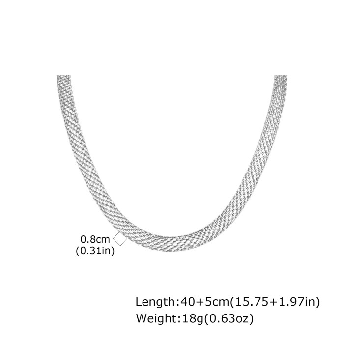 Wholesale Stainless Steel Mesh Necklace