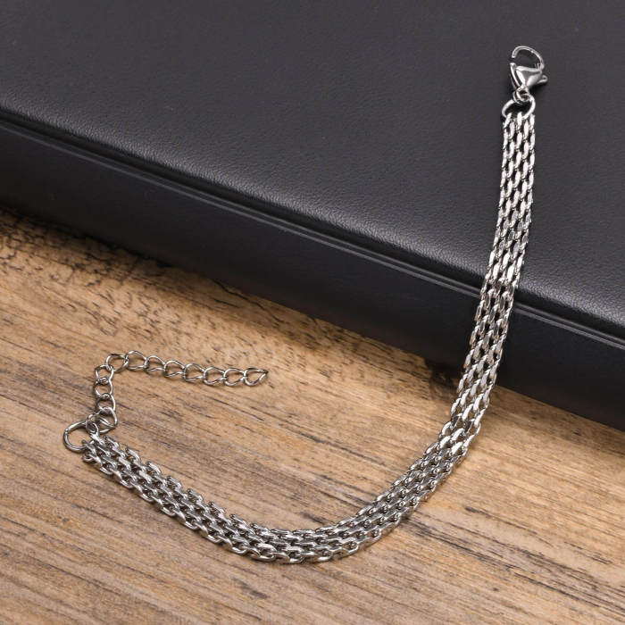 Wholesale Stainless Steel Wide Chain Bracelet