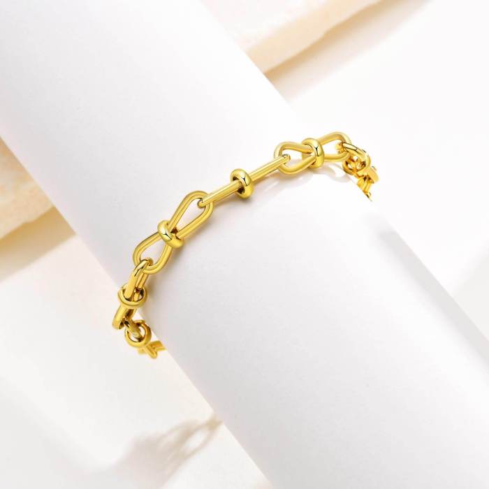 Wholesale Stainless Steel Bow Tie Chain Bracelet