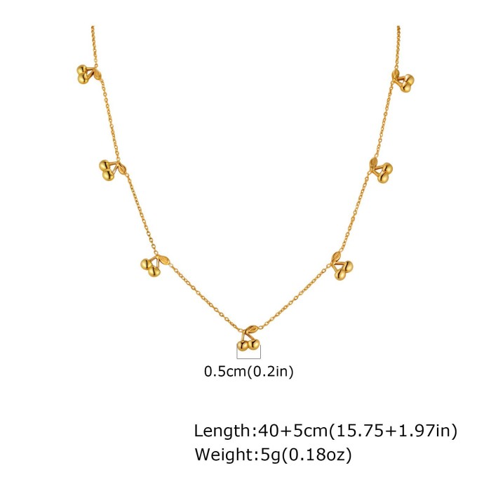Wholesale Stainless Steel Ribbon Gold Necklace
