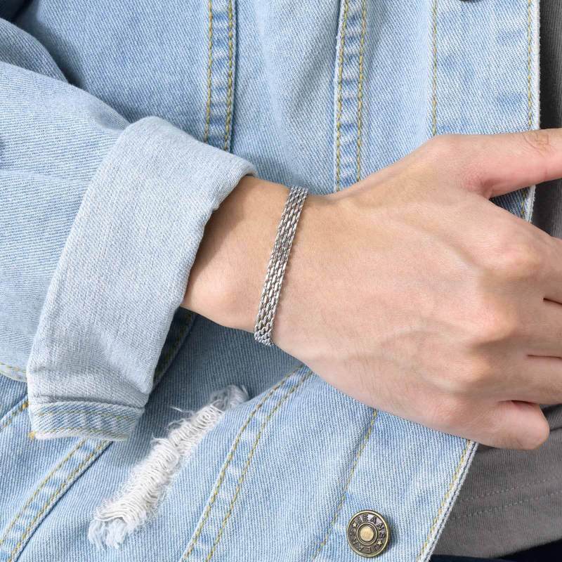 Wholesale Stainless Steel Wide Chain Bracelet
