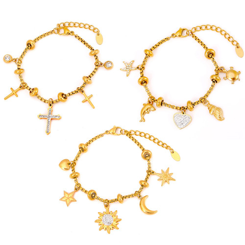 Wholesale Stainless Steel Charm Bracelets for Women