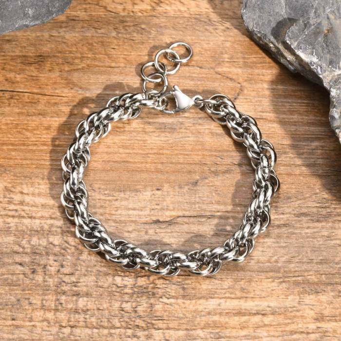 Wholesale Stainless Steel Twist Chunky Bracelet