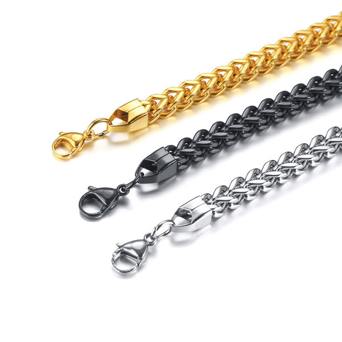 Wholesale Stainless Steel Men's Curb Chain Bracelet