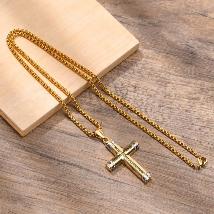 Wholesale Stainless Steel Cross with Scriptures
