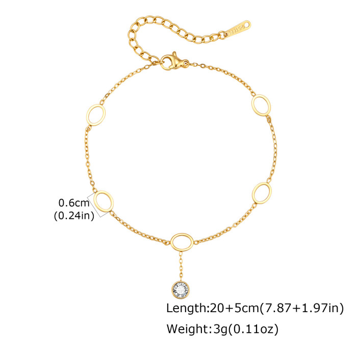 Wholesale Stainless Steel Openwork Charm Bracelet