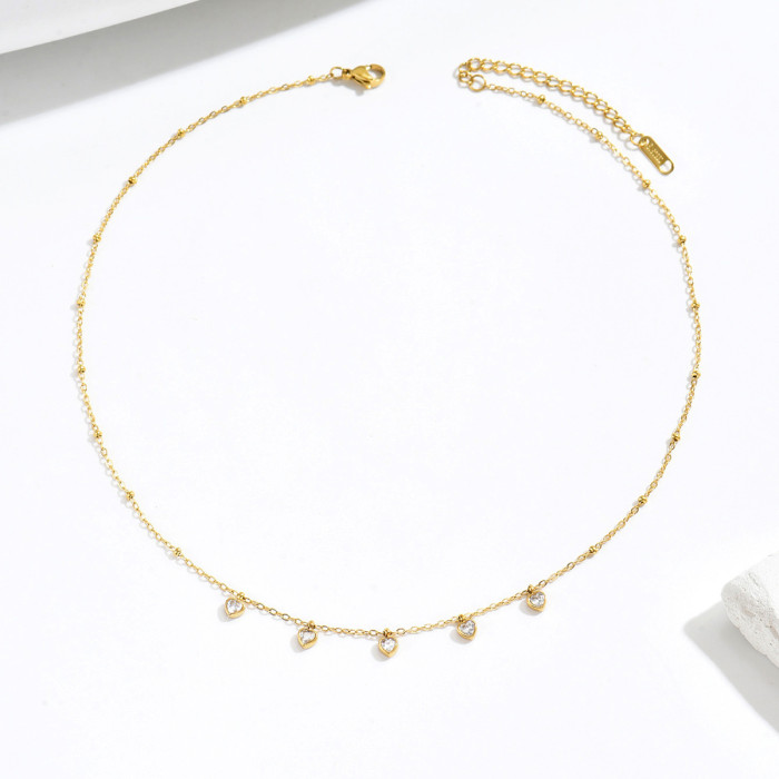 Wholesale Stainless Steel Heart Charm Necklace