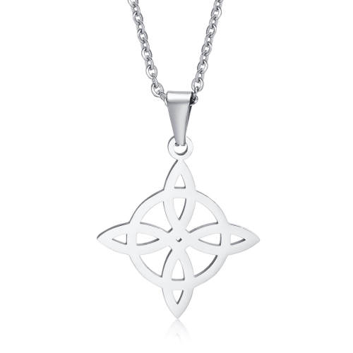 Wholesale Stainless Steel Irish Celtic Quaternary Knot Pendant