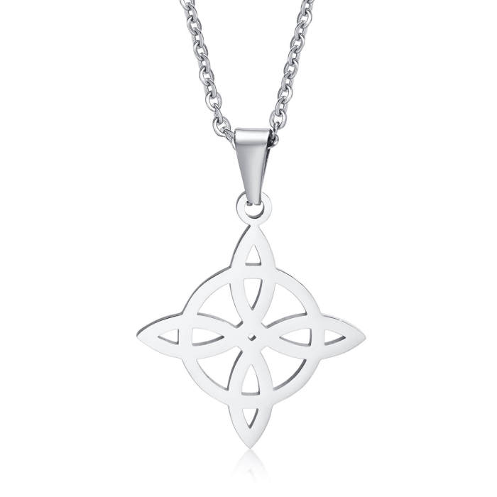 Wholesale Stainless Steel Irish Celtic Quaternary Knot Pendant