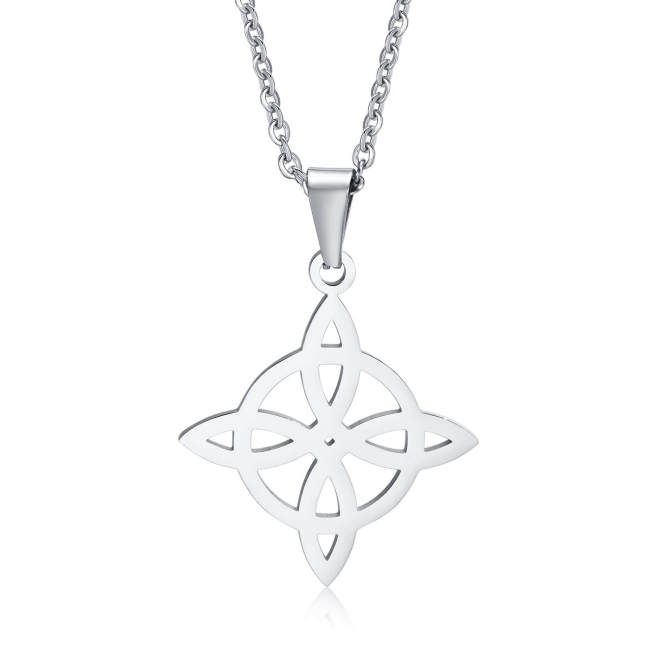 Wholesale Stainless Steel Irish Celtic Quaternary Knot Pendant