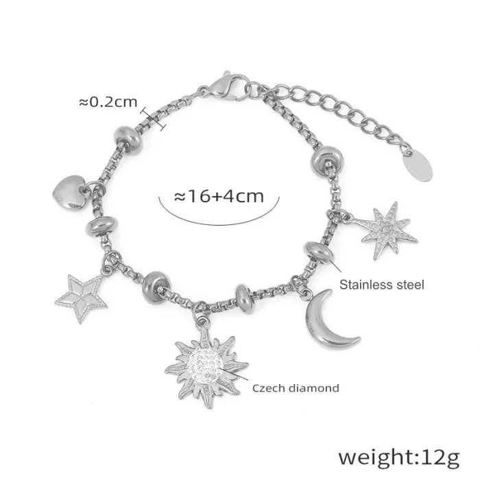 Wholesale Stainless Steel Charm Bracelets for Women