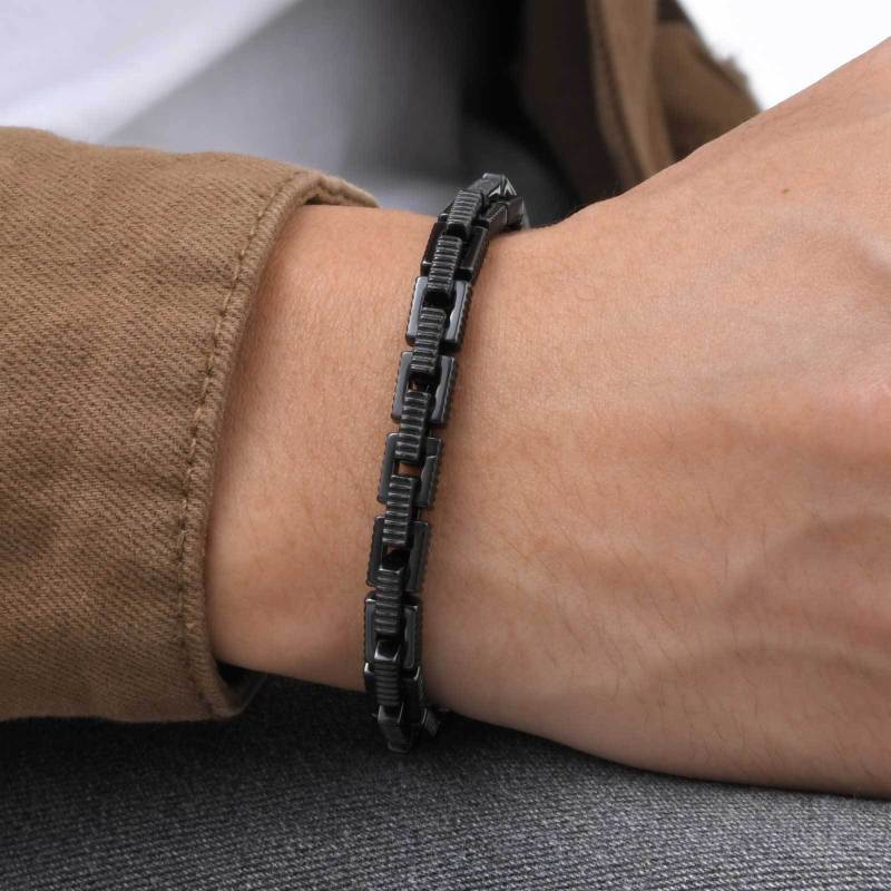 Wholesale Stainless Steel Black Handmade Bracelet