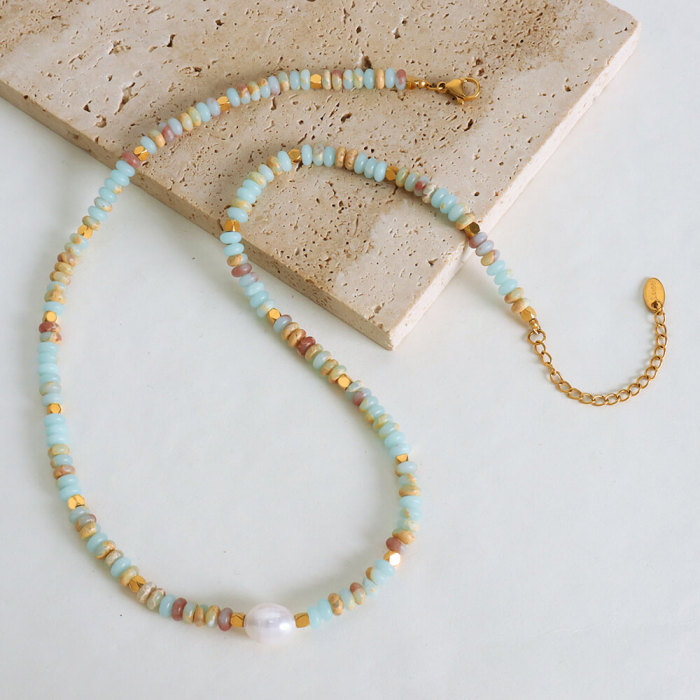 Wholesale Handmade Beaded Collarbone Necklace