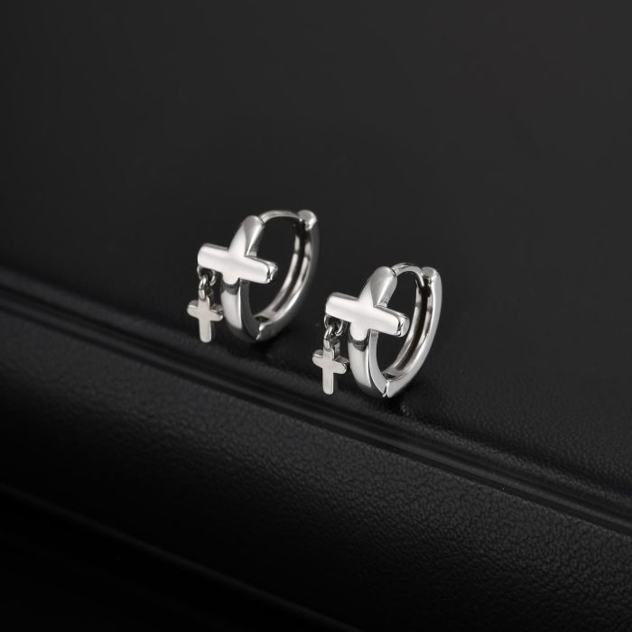 Wholesale Stainless Steel Cross Earrings
