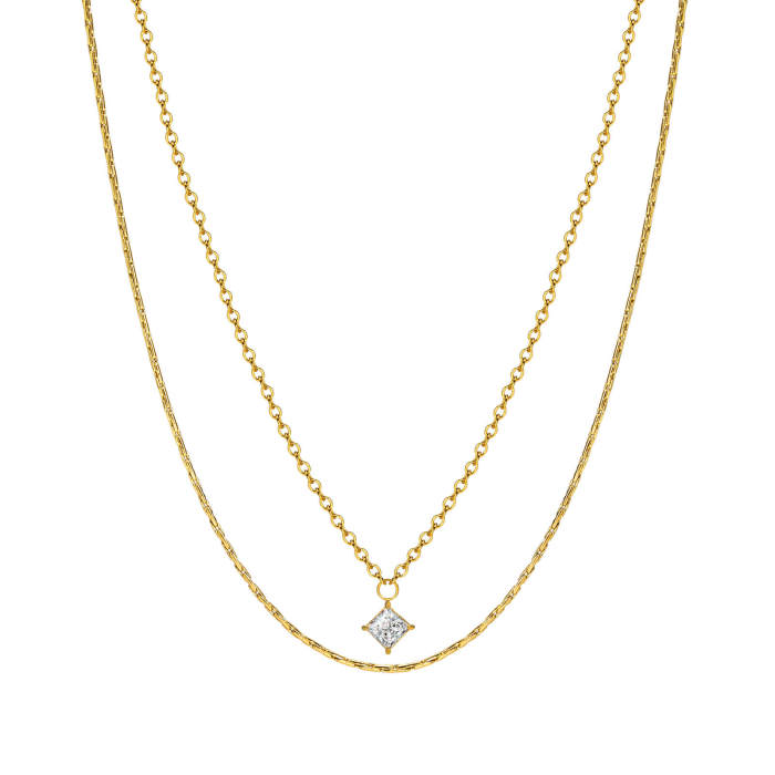 Wholesale Stainless Steel Rounded Cardano Chain Necklace
