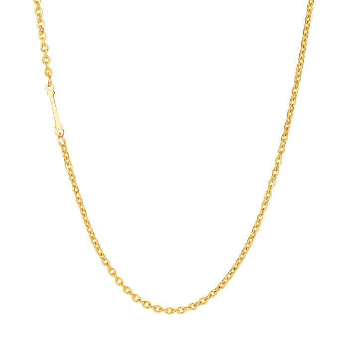 Wholesale Stainless Steel Initial Necklace