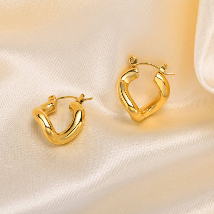 Wholesale Stainless Steel Irregular Earrings