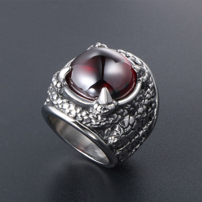 Wholesale Steel Vintage Gothic Dragon Claw Ring