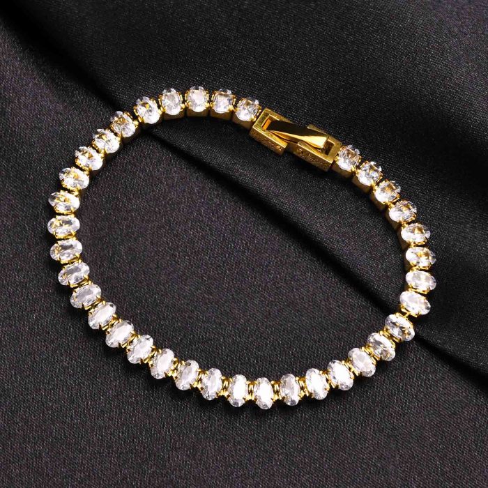 Wholesale Stainless Steel Tennis Bracelet and Necklace Set