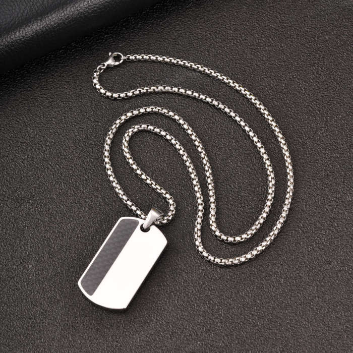 Wholesale Stainless Steel Men's Dog Tag Necklace