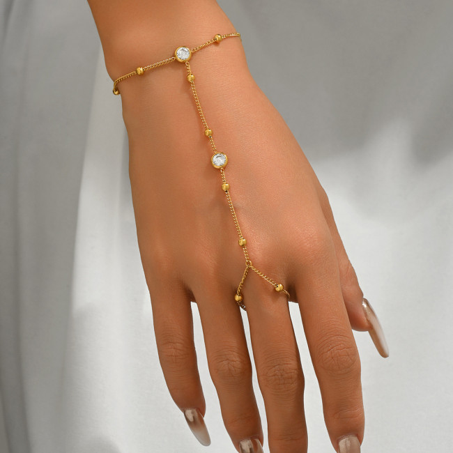 Wholesale Stainless Steel Gold Plated Slave Bracelet