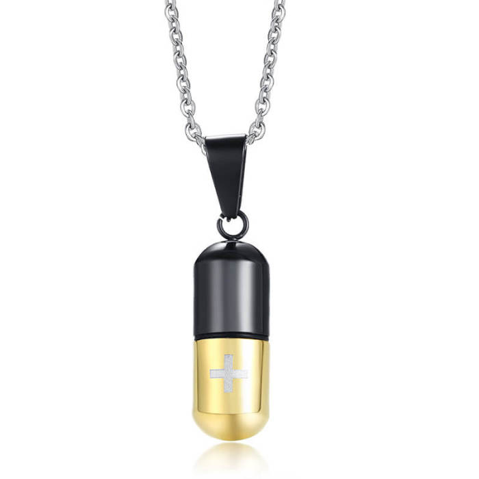 Wholesale Stainless Pill Capsule Cremation Pendant