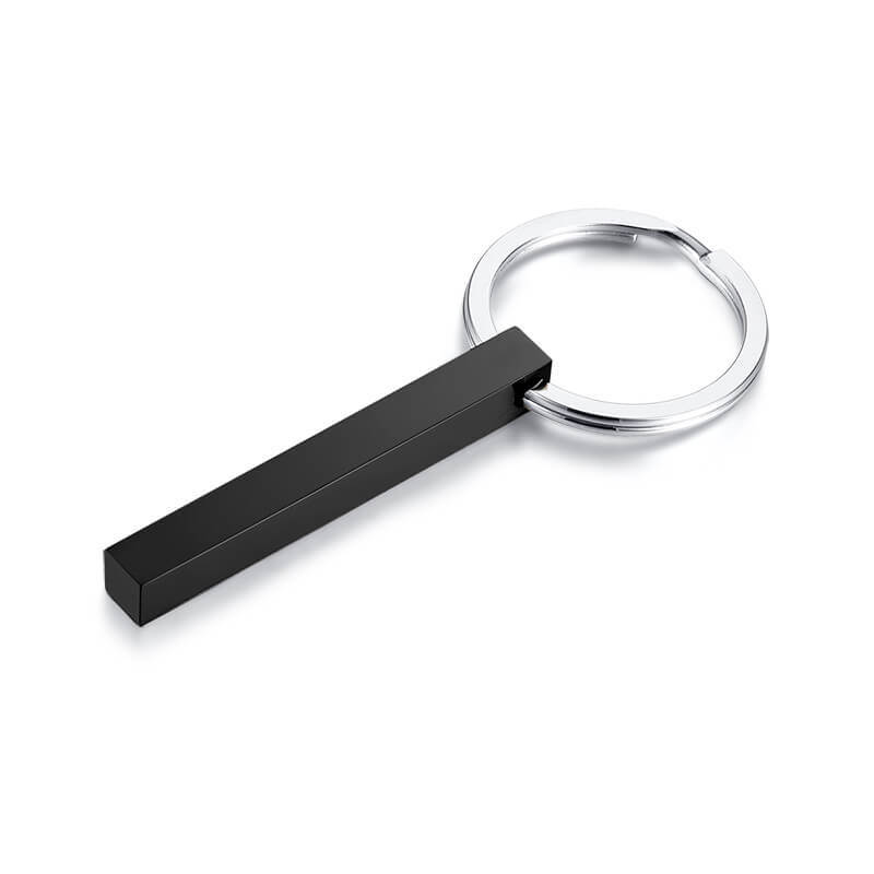 Wholesale Stainless Personalized 3D Bar Keychain