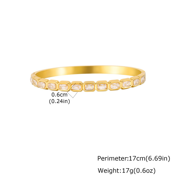 Wholesale 18K Gold Plated Stainless Steel Bangle Set