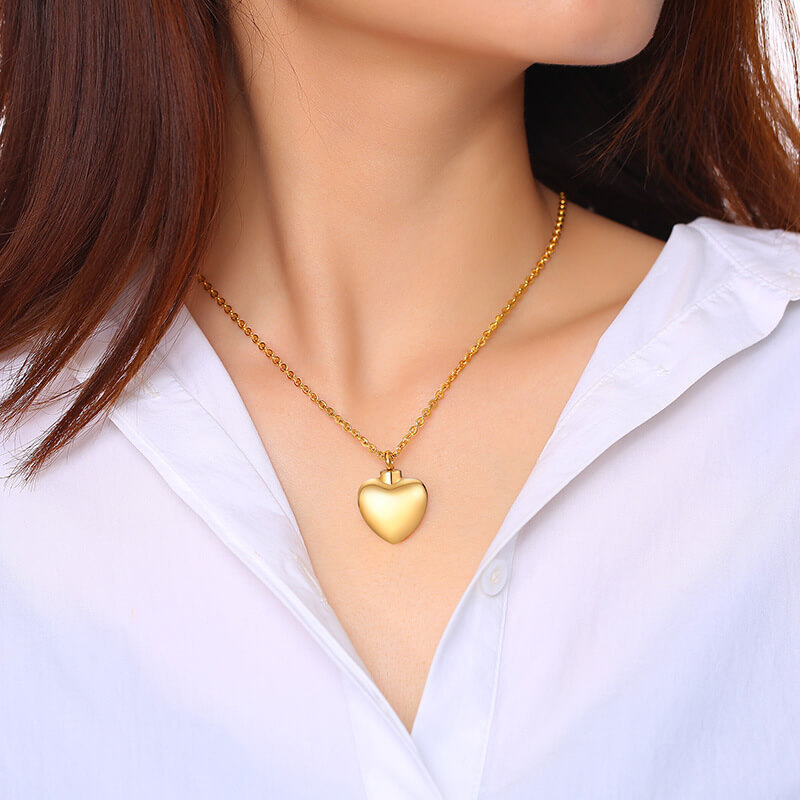 Wholesale Stainless Steel Heart Cremation Pendant