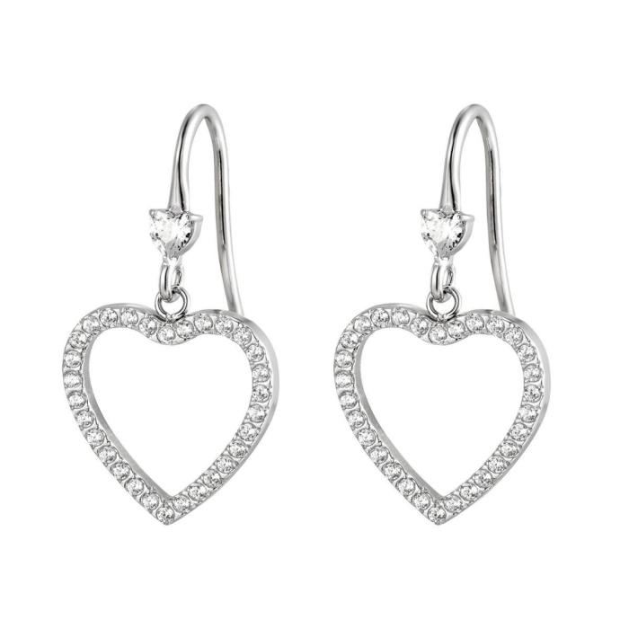 Wholesale Stainless Steel Open Heart Earrings