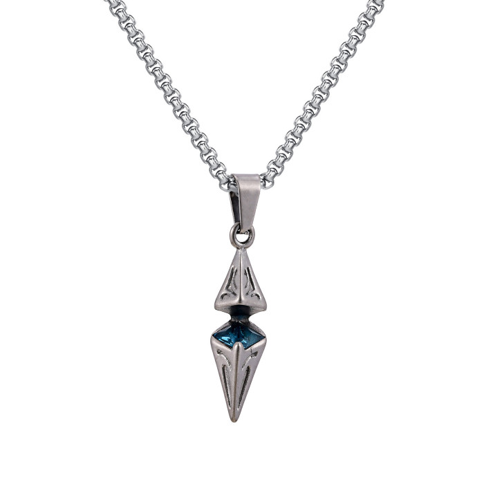 Wholesale Stainless Steel Zircon Diamond Pendant