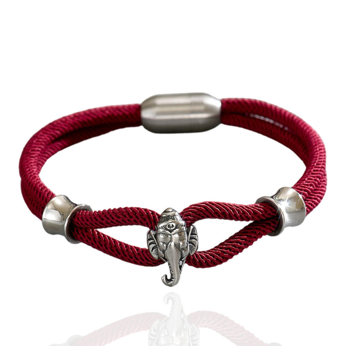 Wholesale Stainless Steel Elephant Cord Bracelet