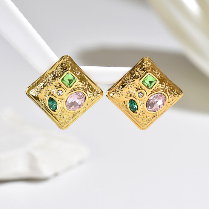 Wholesale Stainless Steel Baroque Stud Earrings
