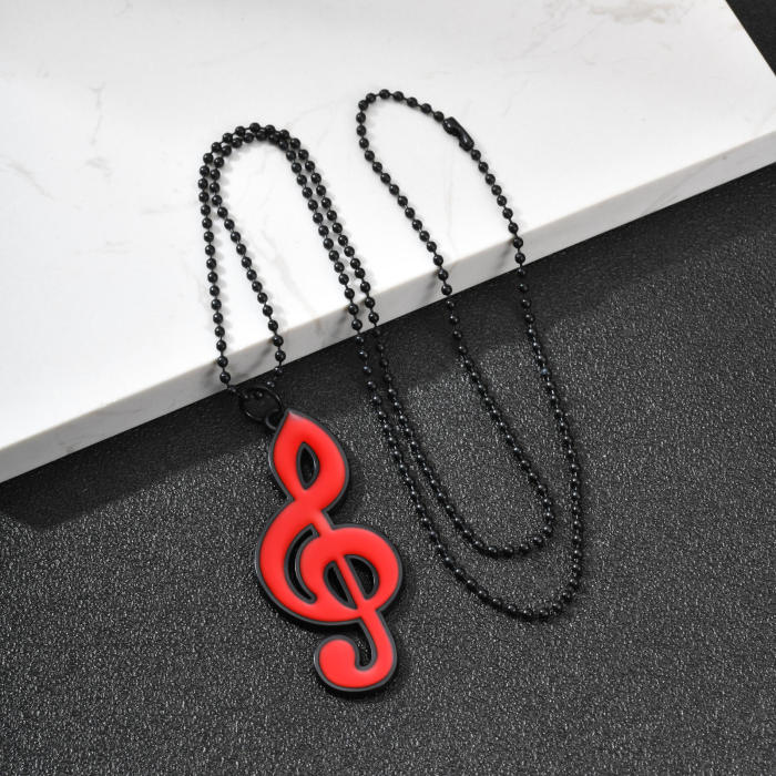 Wholesale Premium Alloy Treble Clef Necklaces