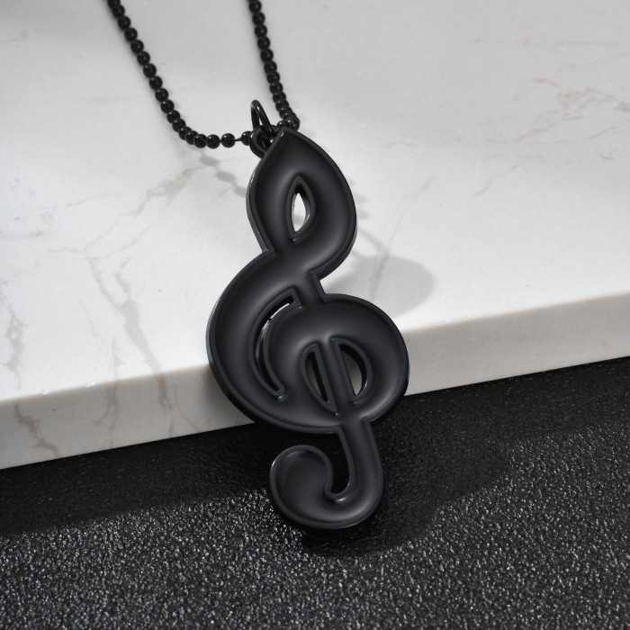 Wholesale Premium Alloy Treble Clef Necklaces