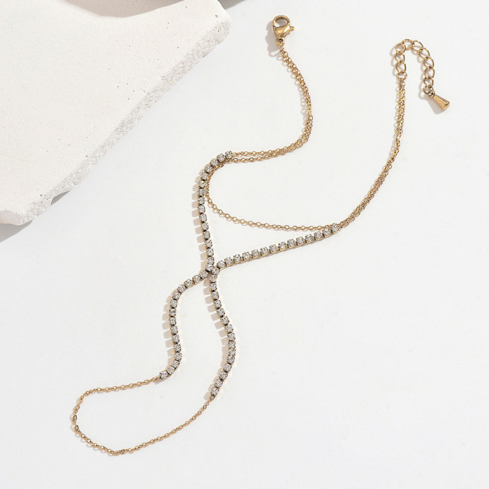 Wholesale Stainless Steel Tennis Chain Slave Bracelet