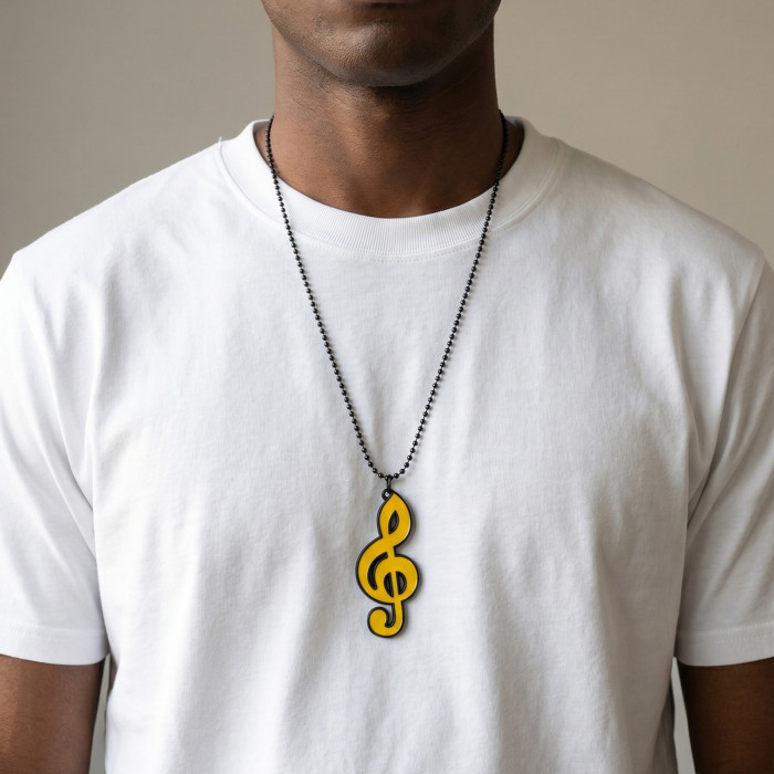 Wholesale Premium Alloy Treble Clef Necklaces