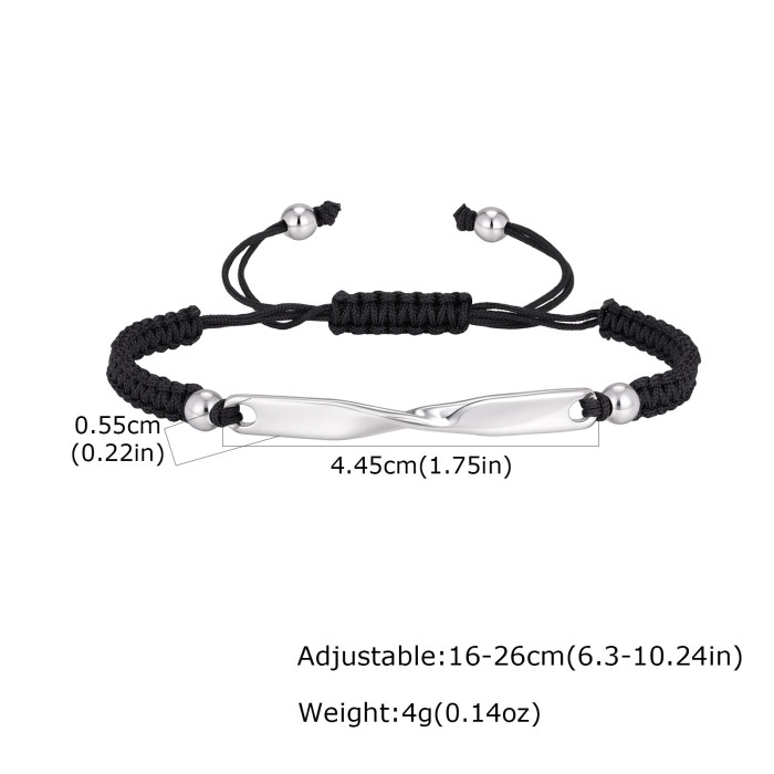 Wholesale Stainless Steel Mobius Couple Bracelets