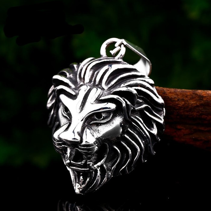Wholesale Stainless Steel Lion Head Pendant for Men