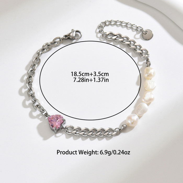 Wholesale Stainless Steel Non-Symmetrical Bracelet