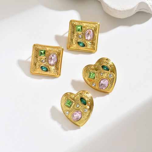 Wholesale Stainless Steel Baroque Stud Earrings