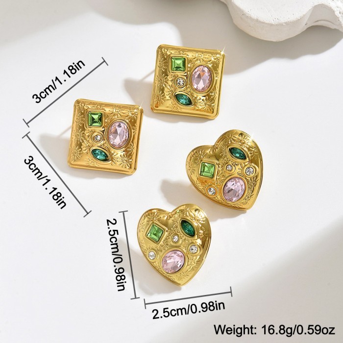 Wholesale Stainless Steel Baroque Stud Earrings