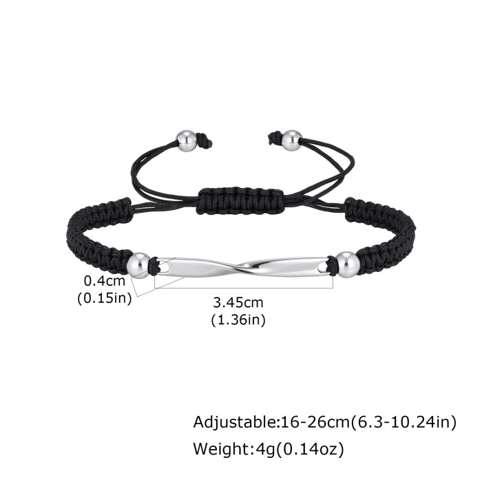 Wholesale Stainless Steel Mobius Couple Bracelets