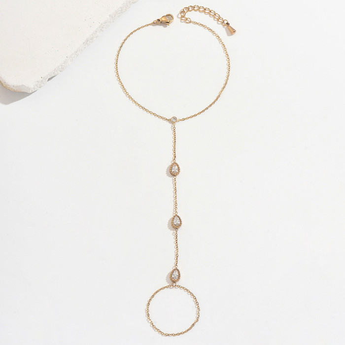 Wholesale Stainless Steel Minimalist Bridal Hand Jewelry