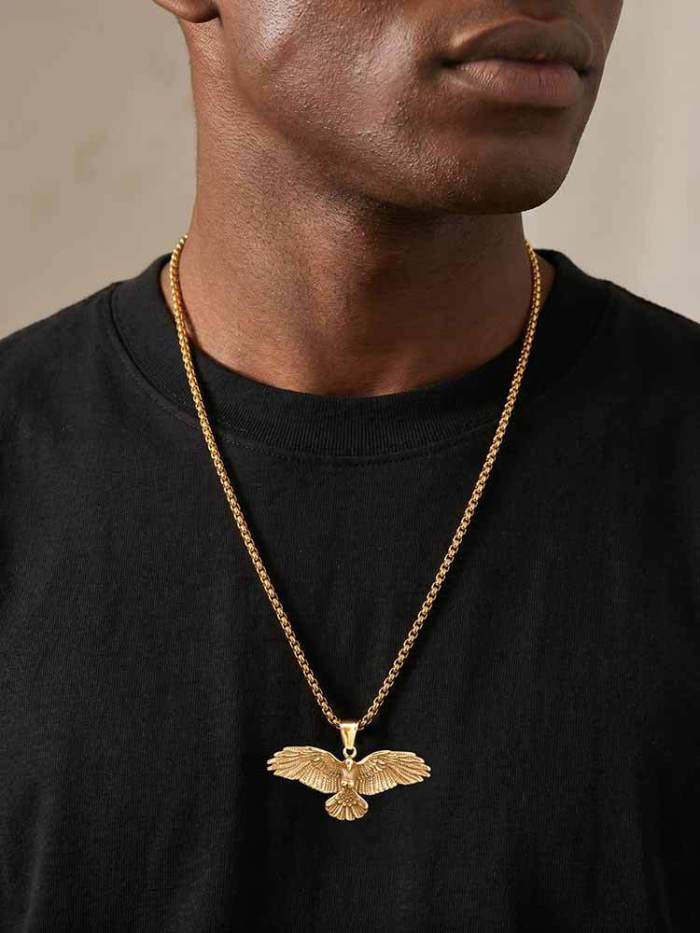Wholesale Stainless Steel Eagle Necklaces