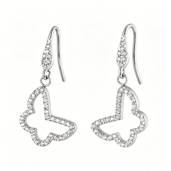Wholesale Stainless Steel Butterfly Hook Earrings