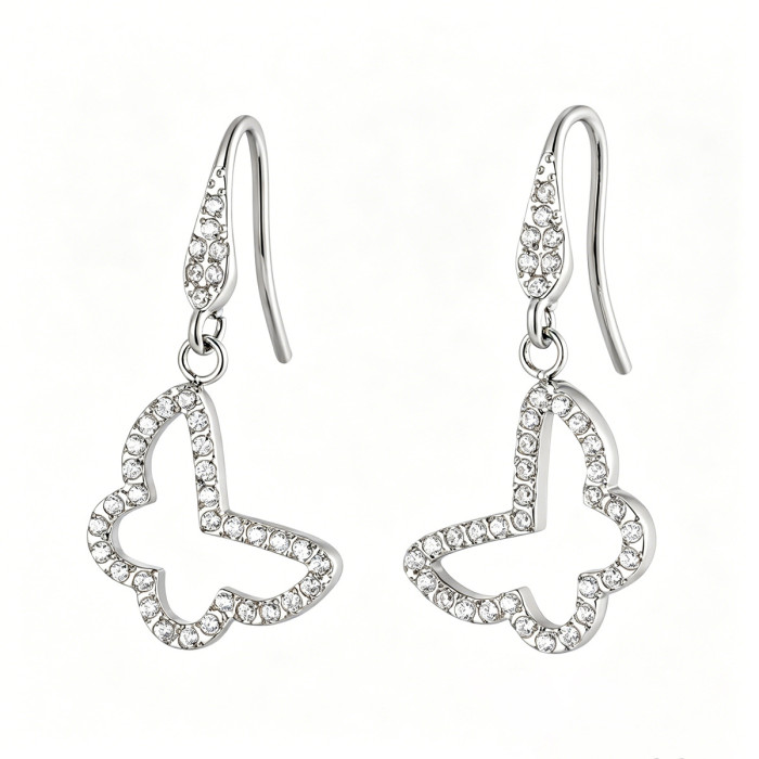 Wholesale Stainless Steel Butterfly Hook Earrings
