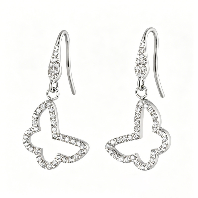 Wholesale Stainless Steel Butterfly Hook Earrings
